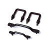 Rugged Ridge Windshield Tie Down Kit Black 55-95 Jeep CJ / Jeep Wrangler - 11211.01