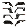 Rugged Ridge XHD Armor Fenders and Liner Kit 07-18 Jeep Wrangler JK 2-Door - 11615.05