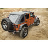 Rugged Ridge Bowless Soft Top Black Diamond 4-Door 07-18 Jeep Wrangler JK - 13750.38