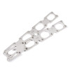 Stainless Works Chevrolet LT5 Flat Rectangular Port Header 304SS Exhaust Flanges 2in Primaries - HFLT5