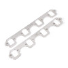 Stainless Works SBF Rectangular Shaped Port Header 304SS Exhaust Flanges 1-7/8in Primaries (2in BP) - HFSBF2188