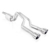 Stainless Works 2006-09 Trailblazer SS 6.0L 2-1/2in Chambered Exhaust Y-Pipe Center Bumper Exit - TBTDCBCO