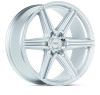 Vossen HF6-2 24x10 / 6x135 / ET25 / Deep Face / 87.1 - SMP - Silver Polished Wheel - HF62-4F40