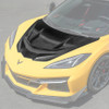 EOS ZR1 Style Carbon Fiber Hood - C8 Corvette Stingray / E-Ray / Z06 / ZR1 (HOOD-1004-BKCF)
