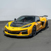 EOS ZR1 Style Carbon Fiber Hood - C8 Corvette Stingray / E-Ray / Z06 / ZR1 (HOOD-1004-BKCF)