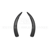 EOS Carbon Fiber Splash Guards - Front - 05-13 C6 Corvette GS / Z06 / ZR1 (MF-589-BKCF)