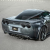 EOS Carbon Fiber Splash Guards - Front & Rear - 05-13 C6 Corvette GS / Z06 / ZR1 (MF-589-BKCF_MF-590-BKCF)