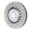 SHW 13-16 BMW M5 4.4L Left Front Cross-Drilled Lightweight Brake Rotor (34112284101) - BFL48151