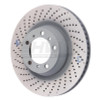 SHW 07-13 Porsche 911 Turbo 3.8L w/o Ceramics Left Rear Drilled-Dimpled MB Brake Rotor (99735240502) - PRL39977