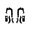Skyjacker 2018 Jeep Wrangler (JL) 2DR 3.5-6in Susp. Lift Kit W /Remote Reservoir Coil Over Shocks - JL36SLSK-SX