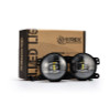 AlphaRex Universal Chrysler/Dodge/Hummer/Jeep DoubleTap Dual Color LED Proj Fog Lights - White/Amber - 210004 Photo - Primary