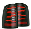 AlphaRex 09-18 Dodge RAM LUXX-Series LED Taillights Black Red w/Actv Light & SS - 640002 Photo - Primary