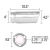 Spectre Exhaust Tip 4-1/2in. OD / Slant - 22421