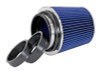 Spectre Adjustable Conical Air Filter 5-1/2in. Tall (Fits 3in. / 3-1/2in. / 4in. Tubes) - Blue - 8136