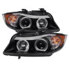 Spyder BMW E90 3-Series 06-08 Projector LED Halo Amber Reflector Rplc Bulb Blk PRO-YD-BMWE9005-AM-BK - 5009005