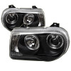 Spyder Chrysler 300C 05-10 Projector Headlights LED Halo LED Blk (Not Included) PRO-YD-C300C-HL-BK - 5009135