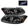 Spyder 08-12 Honda Accord No Crosstour 4Dr Proj Headlights- LED Halo DRL Blk PRO-YD-HA08-4D-HL-BK - 5010667