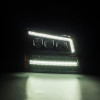 AlphaRex 03-06 Chevy Silverado 1500/2500HD/3500HD/Avalanche Black NOVA LED Proj Headlights - 880256 User 3