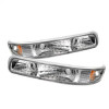 xTune Chevy Silverado 99-02 / Chevy Suburban/Tahoe 00-06 Amber Bumper Lights Euro CBL-CS99-E-AM - 5014764