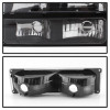 xTune Chevy Suburban 94-98 Headlights w/ Corner & Parking Lights 8pcs Black HD-JH-CCK88-AM-BK-SET - 5072221