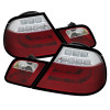 Spyder BMW E46 00-03 2Dr Coupe Light Bar LED Tail Lights Red Clear ALT-YD-BE4600-LBLED-RC - 5073822