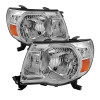 xTune Toyota Tacoma 05-11 Amber Crystal Headlights Chrome HD-JH-TT05-AM-C - 5073891