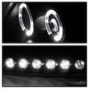 Spyder Ford F150 97-03 Projector - LED Halo Amber Reflector LED Blk Smke PRO-YD-FF15097-1P-AM-BSM - 5078445