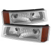 xTune Chevy Silverado 03-06 Bumper Lights Amber Reflector Chrome CBL-JH-CSIL03-AM-E - 5079299