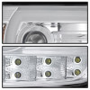 Spyder GMC Sierra 14-16 Projector Headlights Light Bar DRL Chrm PRO-YD-GS14V2-LBDRL-C - 5080868