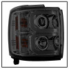 Spyder Chevy Silverado 14-16 2500 HD Projector Headlights Light Bar DRL Smke PRO-YD-CSHD14-LBDRL-SM - 5081056