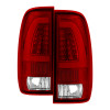 xTune Ford F150 Styleside 97-03 Light Bar LED Tail Lights - Red Clear ALT-ON-FF15097-LBLED-RC - 5082091