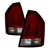 Spyder 05-07 Chrysler 3000C Version 2 Light Bar LED Tail Lights - Red Clear (ALT-YD-C305V2-LED-RC) - 5083364