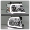 Spyder 04-08 Ford F-150 Light Bar Projector Headlights - Chrome (PRO-YD-FF15004V2-LB-C) - 5084637