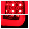 Spyder 08-16 Ford Super Duty F-250 V3 Light Bar LED Tail Lights - Red Clear (ALT-YD-FS07V3-LBLED-RC) - 5084736