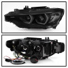 Spyder 12-14 BMW F30 3 Series 4DR Projector Headlights - LED DRL - Blk Smoke PRO-YD-BMWF3012-DRL-BSM - 5085047