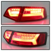 Spyder 09-11 Audi A6 LED Tail Lights - Red Clear (ALT-YD-AA609-LED-RC) - 5085191