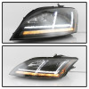 Spyder 08-15 Audi TT HID Xenon Projector Headlights w/Seq Turn Signal - Blk (PRO-YD-ATT08-HID-BK) - 5085542
