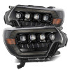 AlphaRex 12-15 Toyota Tacoma NOVA LED Proj Headlights Plank Alpha Blk w/Activ Light/Seq Signal/DRL - 880752