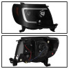 Spyder 05-11 Toyota Tacoma Ver 2 Proj Headlights - Light Bar DRL - Black Smoke PRO-YD-TT05V2-LB-BSM - 5085771