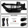 Spyder Chrysler 200 2015-2016 OEM Style Full LED Fog Lights W/Universal Switch- Clear - 5086945