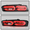 Spyder Chevy Camaro 16-18 Halogen LED Tail Lights Black ALT-YD-CCAM16HAL-SEQ-BK - 5087218