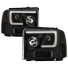 Spyder 05-07 Ford F250/350/450 Super Duty Projector LED Black PRO-YD-FS05V2PL-BK - 5087911