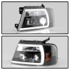 Spyder Ford F-150 04-08 High-Power LED Headlights - Black PRO-YD-FF15004PL-BK - 5088161