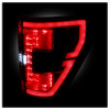 Spyder 21-23 Ford F150 (Factory Halogen) Light Bar LED Tail Lights - Black (ALT-YD-FF15021HAL-BK) - 5088772
