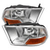 xTune Dodge Ram 1500 09-12 ( Non Quad Headlights ) Crystal Headlights Chrome HD-JH-DR09-AM-C - 9022937