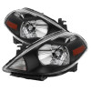 xTune Nissan Versa 07-12 Crystal Headlights Black HD-JH-NV07-AM-BK - 9023613