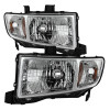 xTune Honda Ridgeline 06-13 Crystal Headlights Chrome HD-JH-HRID06-AM-C - 9025501