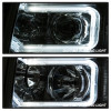 xTune Chevy Silverado 1500/2500/3500 07-13 Halo Projector Headlights Chrome PRO-JH-CS07-LED-C - 9027802
