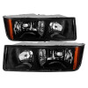xTune Chevy Avalanche w/ Body Cladding Only 02-06 OEM Headlights - OEM (Black) HD-JH-CAVA02-AM-BK - 9029561