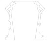 Cometic 65-91 Dodge V8 5.2L R-3 W-2 Timing Cover Gasket Set 0.018in AFM - C5576-018